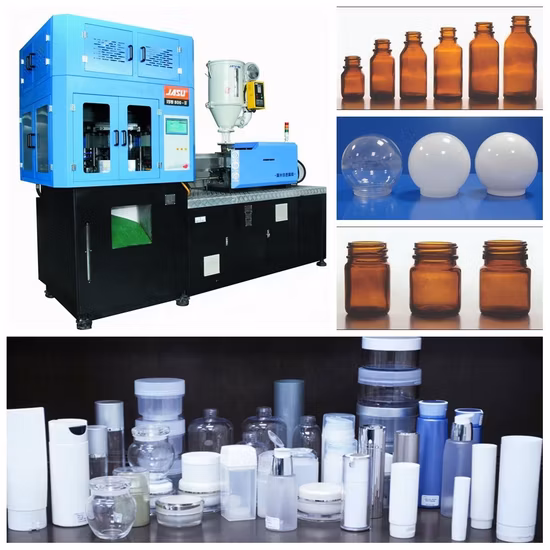 Molde cosmético do sopro do estiramento da injeção da máquina de molde do frasco cosmético da máquina de sopro automática